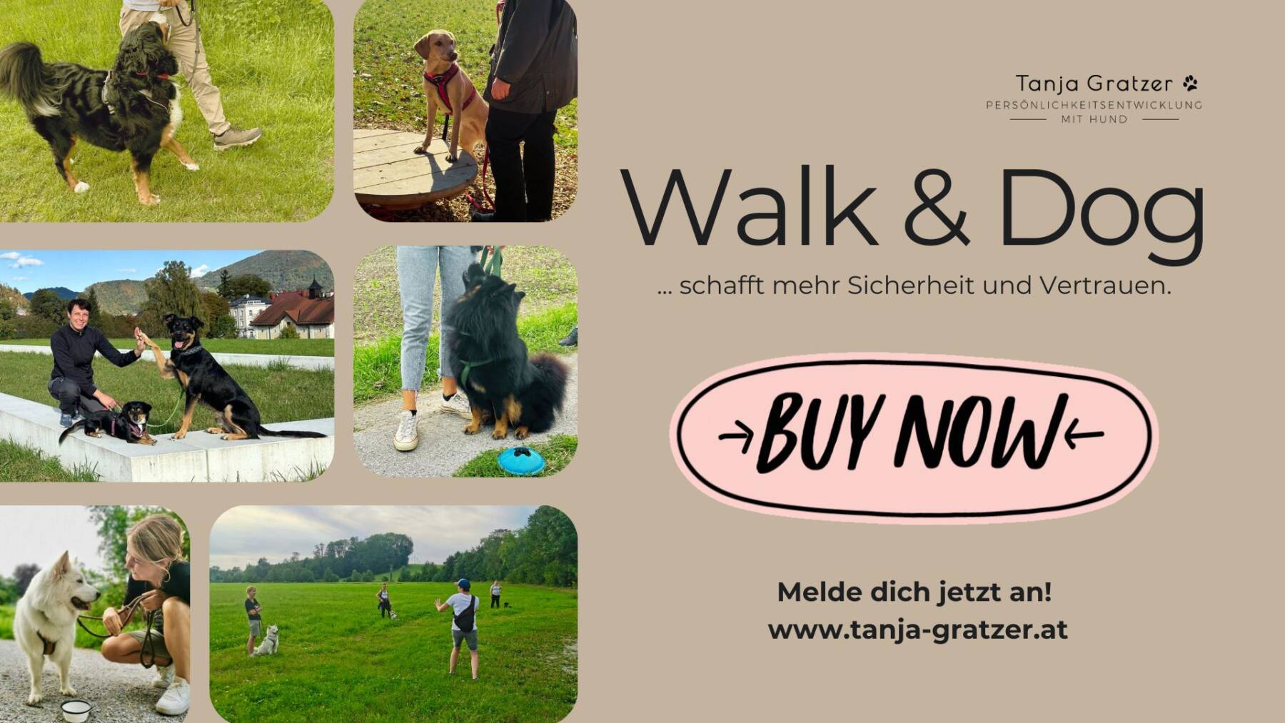 Walk an Dog Tanja Gratzer – Hundetraining Salzburg – mehr als ein Social Walk – sei dabei